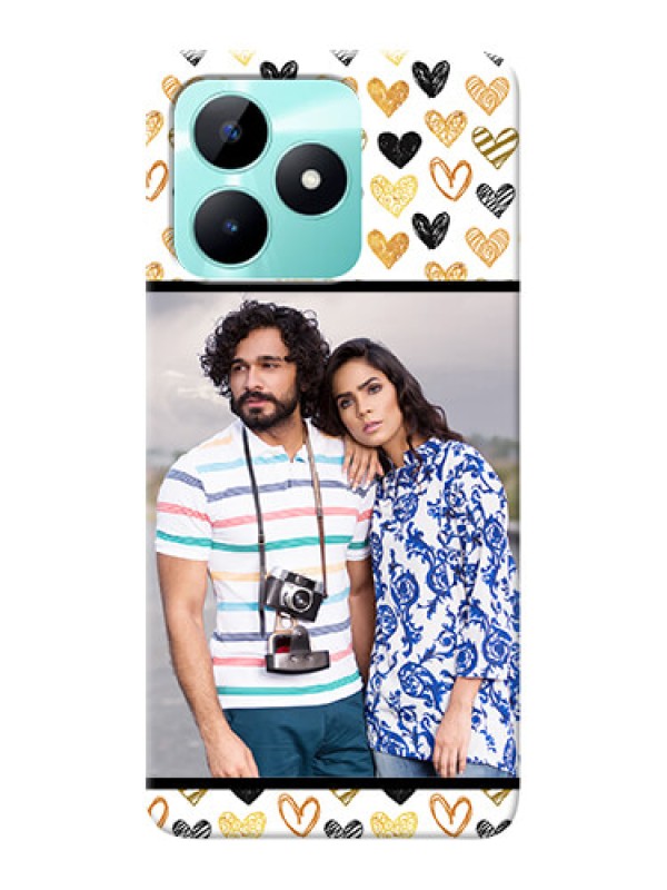 Custom Realme C51 Personalized Mobile Cases: Love Symbol Design