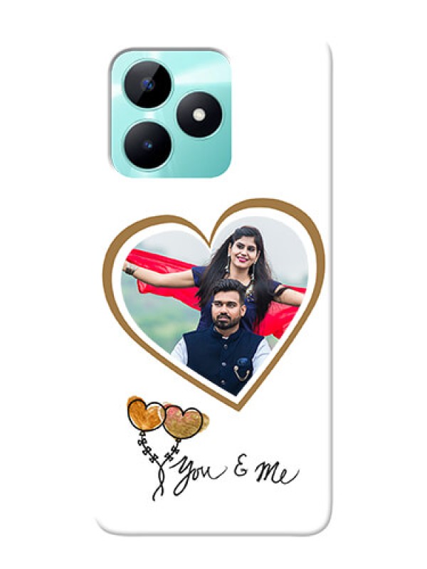 Custom Realme C51 customized phone cases: You & Me Design