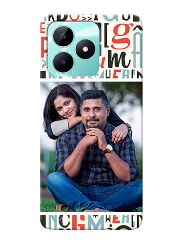Custom Realme C51 custom mobile phone covers: Alphabet Design