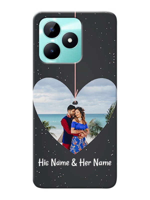 Custom Realme C51 custom phone cases: Hanging Heart Design