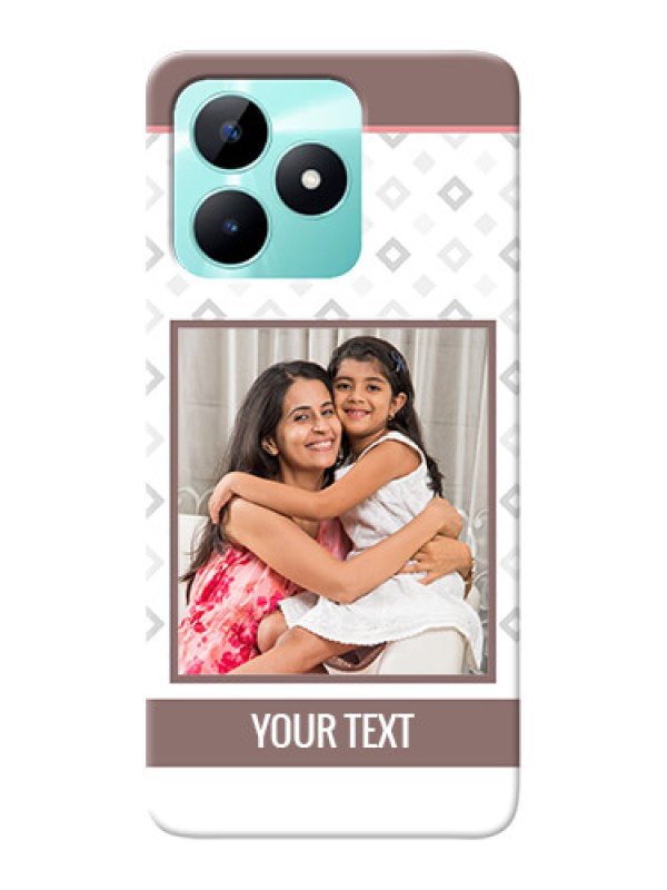 Custom Realme C51 custom back covers: Simple Diamond Design