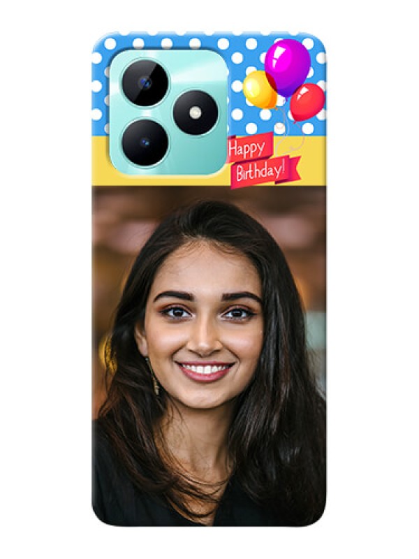 Custom Realme C51 custom mobile back covers: Happy Birthday Design