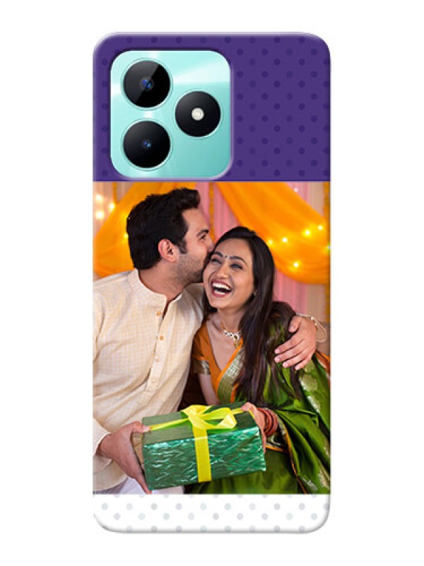 Custom Realme C51 mobile phone cases: Violet Pattern Design