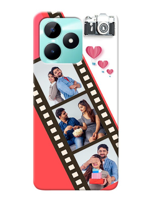 Custom Realme C51 custom phone covers: 3 Image Holder with Film Reel