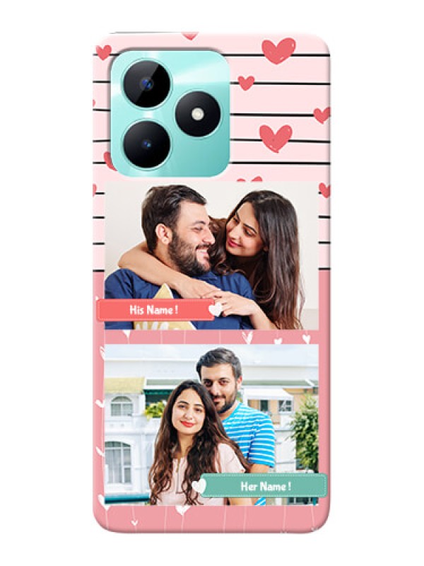 Custom Realme C51 custom mobile covers: Photo with Heart Design
