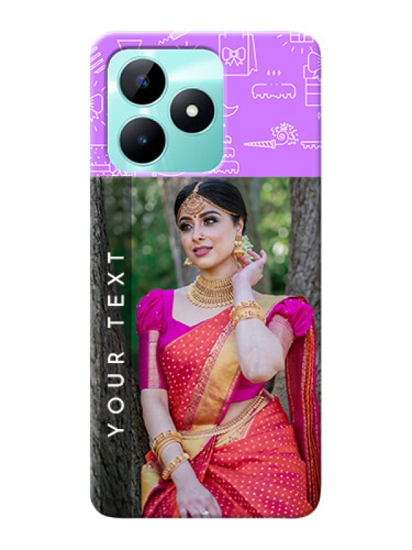 Custom Realme C51 Personalized Phone Cases: Birthday Icons Design