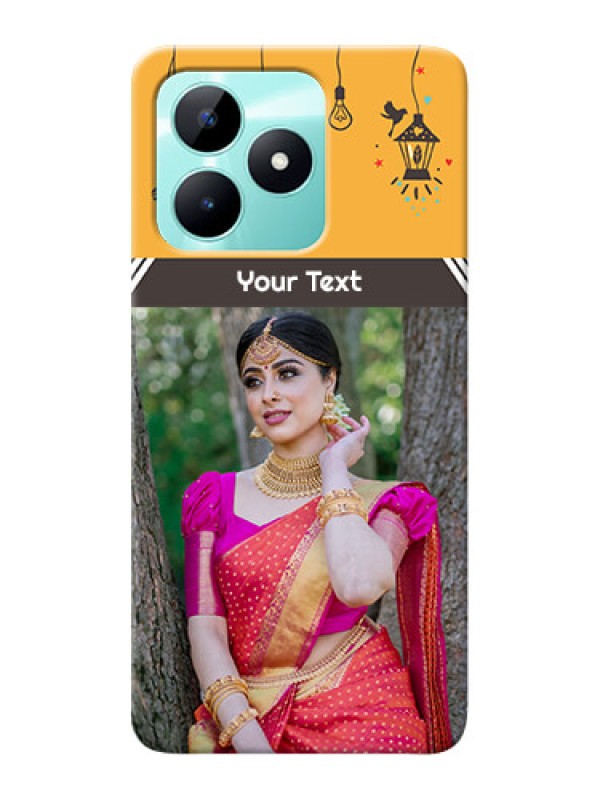 Custom Realme C51 custom back covers with Family Picture and Icons