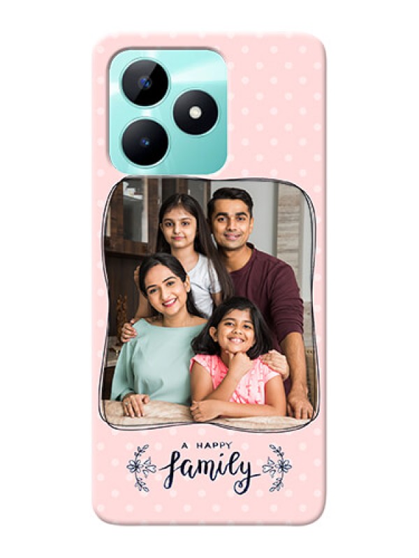 Custom Realme C51 Personalized Phone Cases: Family with Dots Design