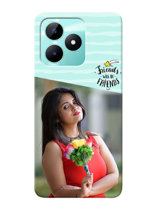 Custom Realme C51 Mobile Back Covers: Friends Picture Icon Design