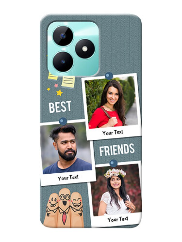 Custom Realme C51 Mobile Cases: Sticky Frames and Friendship Design