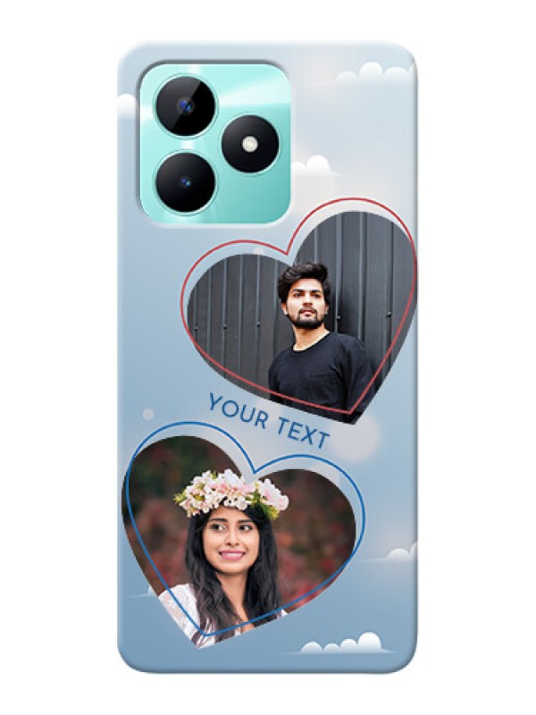 Custom Realme C51 Phone Cases: Blue Color Couple Design
