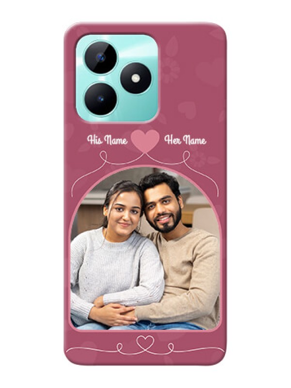 Custom Realme C51 mobile phone covers: Love Floral Design