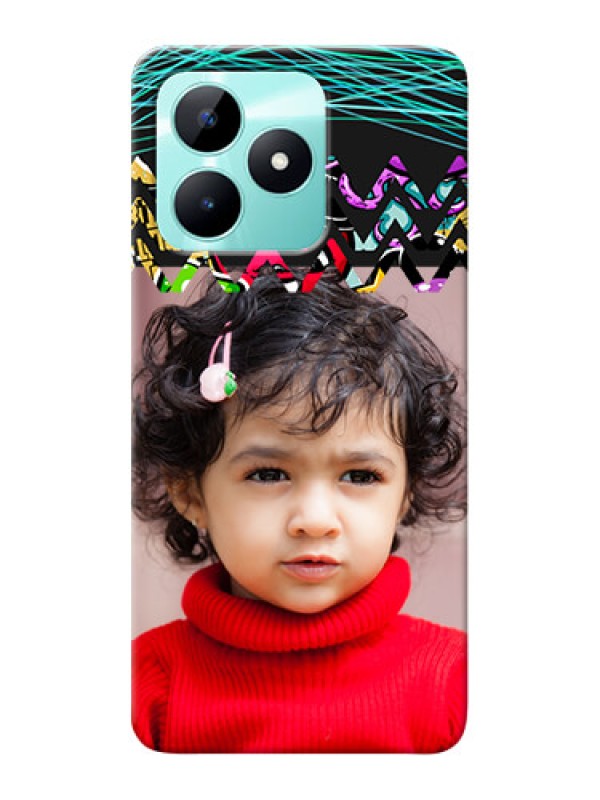 Custom Realme C51 personalized phone covers: Neon Abstract Design