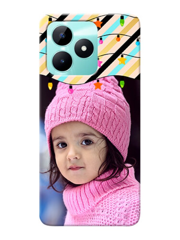 Custom Realme C51 Personalized Mobile Covers: Lights Hanging Design