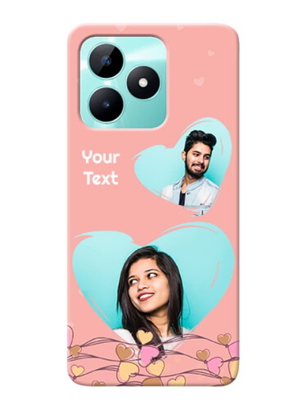 Custom Realme C51 customized phone cases: Love Doodle Design