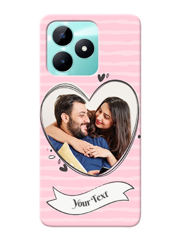 Custom Realme C51 custom mobile phone covers: Vintage Heart Design