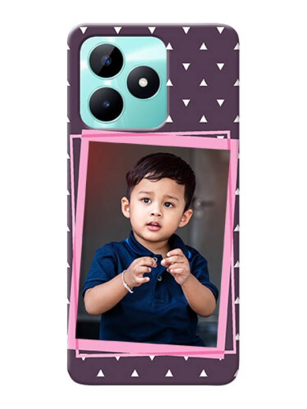 Custom Realme C51 Phone Cases: Triangle Pattern Dotted Design