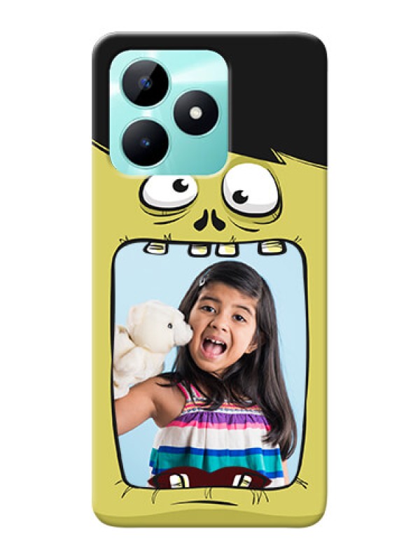 Custom Realme C51 Mobile Covers: Cartoon monster back case Design