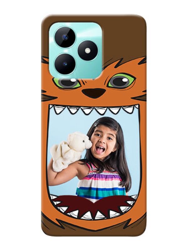 Custom Realme C51 Phone Covers: Owl Monster Back Case Design