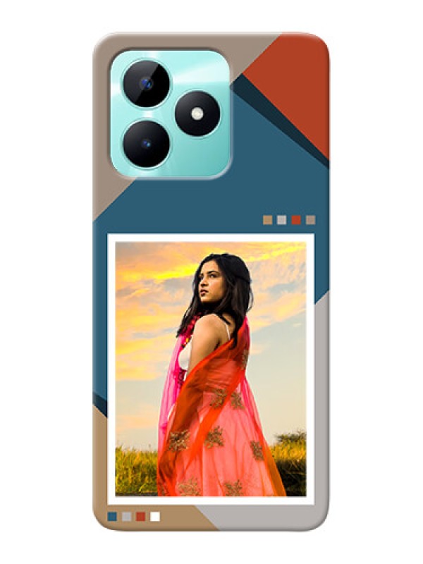 Custom Realme C51 Personalized Phone Case with Retro color pallet Design