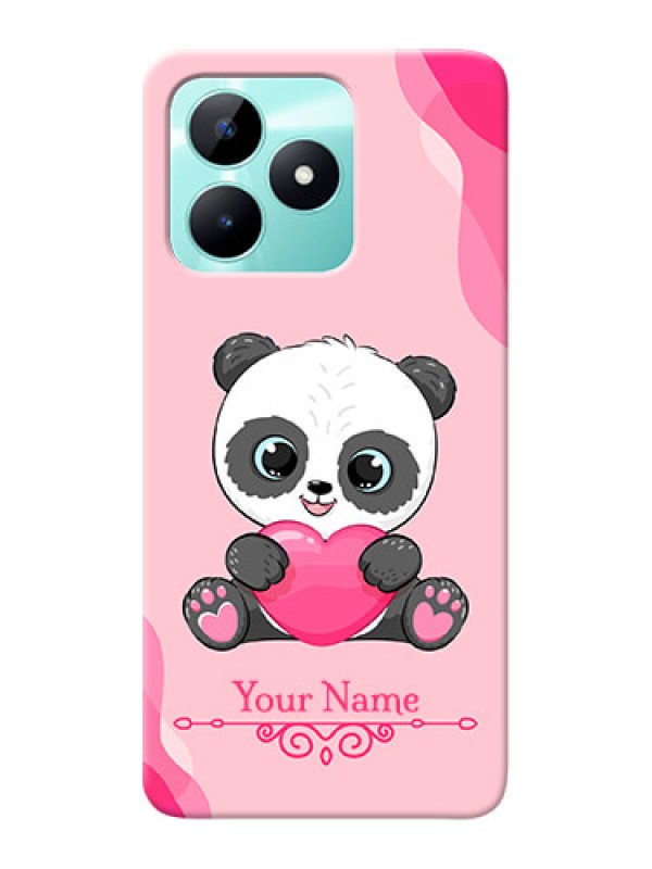 Custom Realme C51 Custom Mobile Case with Cute Panda Design