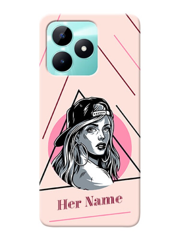 Custom Realme C51 Personalized Phone Case with Rockstar Girl Design