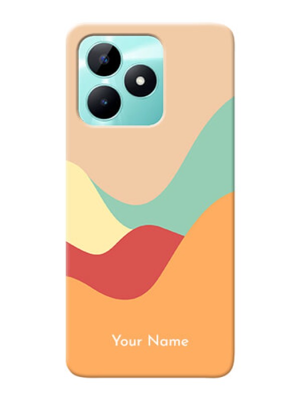 Custom Realme C51 Personalized Phone Case with Ocean Waves Multiwithcolour Design
