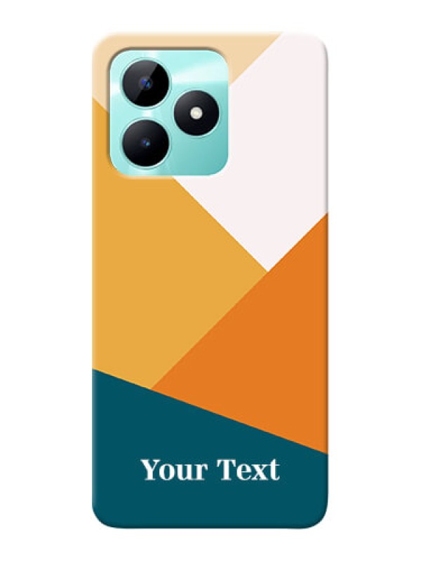 Custom Realme C51 Personalized Phone Case with Stacked Multiwithcolour Design