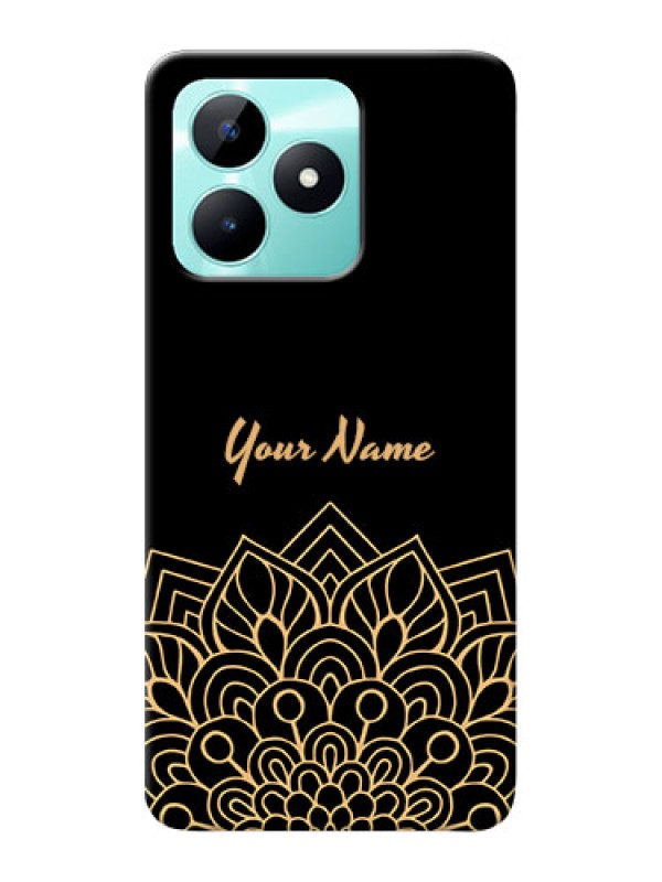 Custom Realme C51 Custom Phone Case with Golden mandala Design