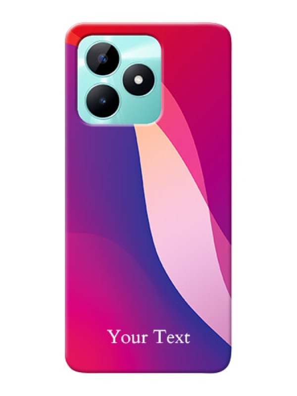 Custom Realme C51 Personalized Phone Case with Digital abstract Overlap Design