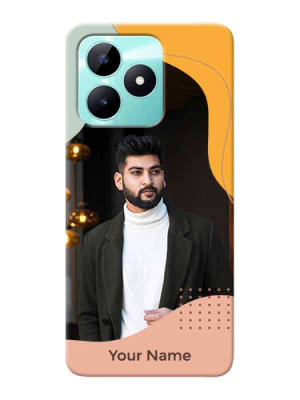 Custom Realme C51 Personalized Phone Case with Triwithcoloured overlay design