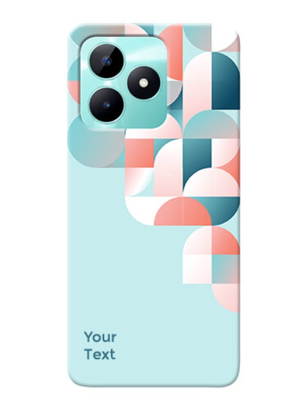 Custom Realme C51 Custom Phone Case with Stylish Semiwithcircle Pattern Design