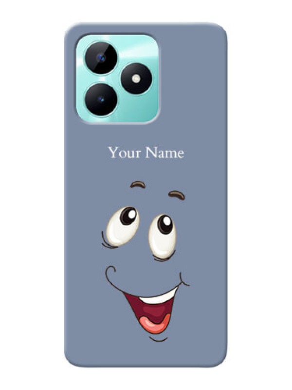 Custom Realme C51 Photo Printing on Case with Laughing Cartoon Face Design