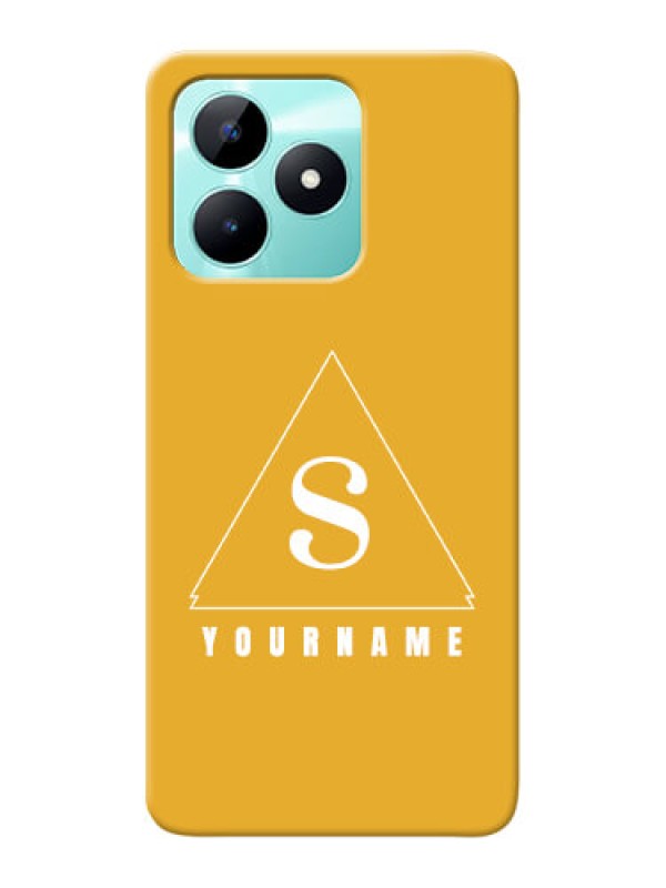 Custom Realme C51 Personalized Phone Case with simple triangle Design