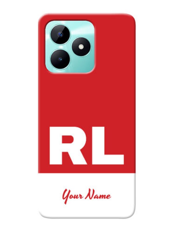 Custom Realme C51 Personalized Phone Case with dual tone custom text Design