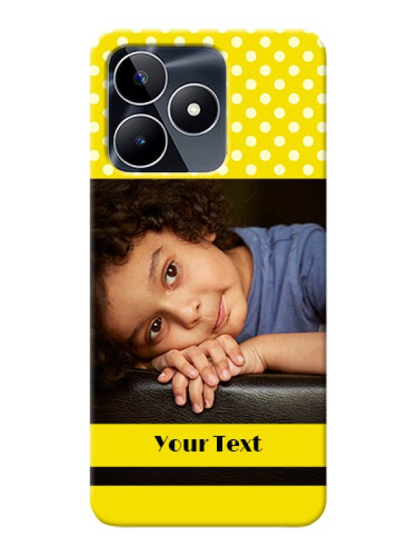 Custom Realme C53 Custom Mobile Covers: Bright Yellow Case Design