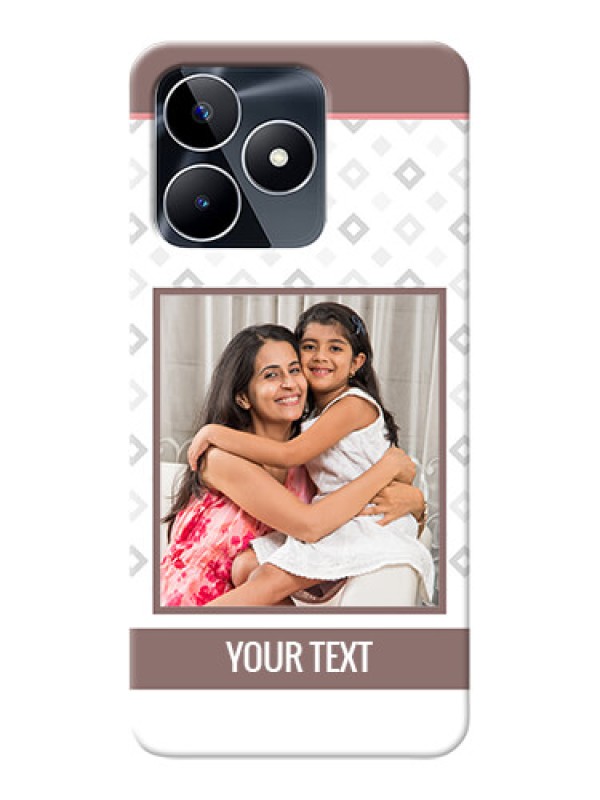 Custom Realme C53 custom back covers: Simple Diamond Design