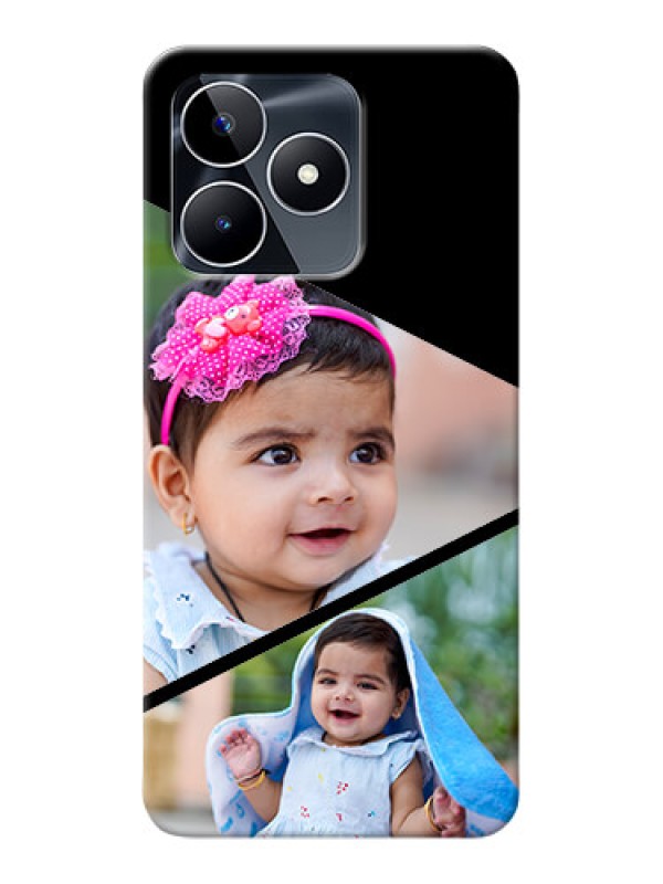 Custom Realme C53 mobile back covers online: Semi Cut Design