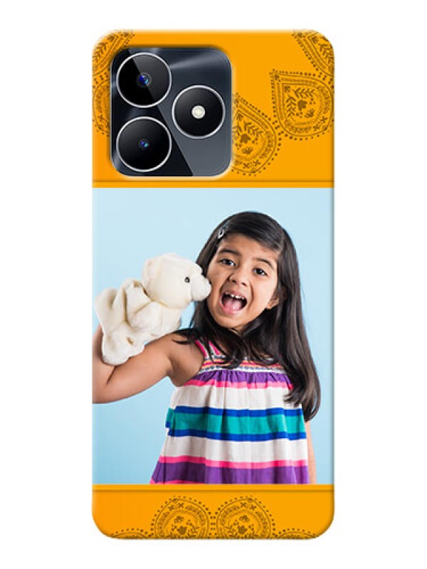 Custom Realme C53 custom mobile back covers: Photo Wedding Design