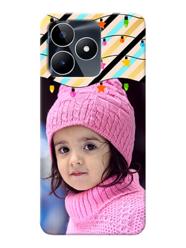 Custom Realme C53 Personalized Mobile Covers: Lights Hanging Design