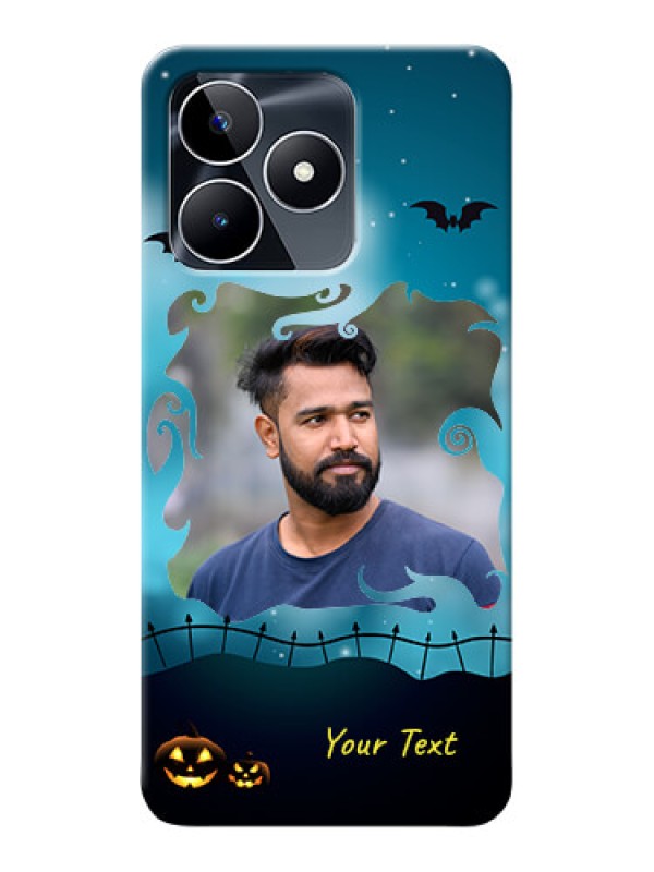 Custom Realme C53 Personalised Phone Cases: Halloween frame design