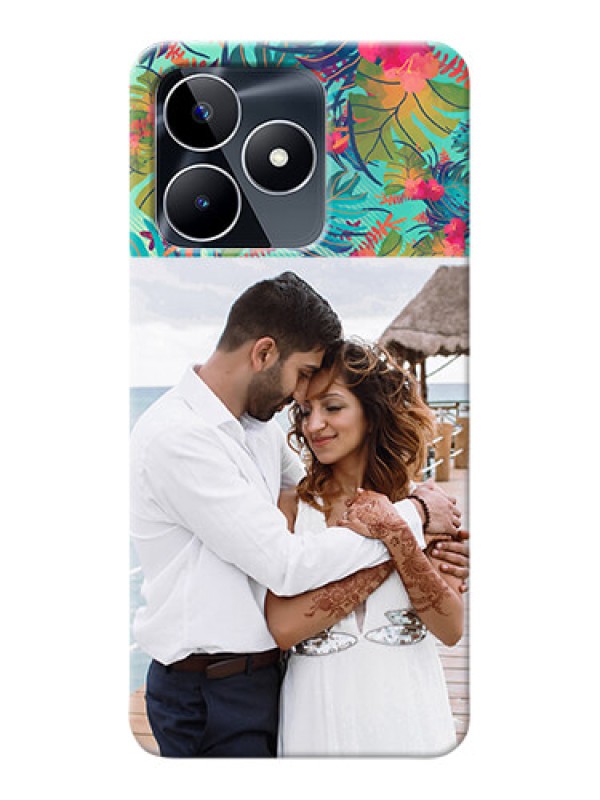 Custom Realme C53 Personalized Phone Cases: Watercolor Floral Design