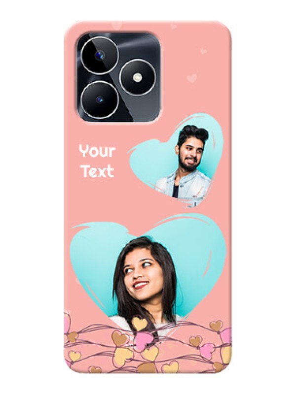 Custom Realme C53 customized phone cases: Love Doodle Design