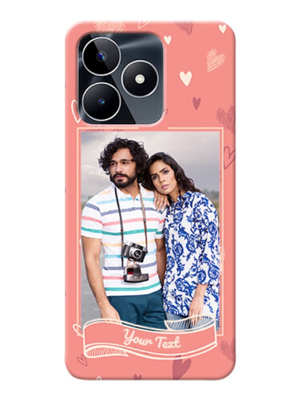 Custom Realme C53 custom mobile phone cases: love doodle art Design