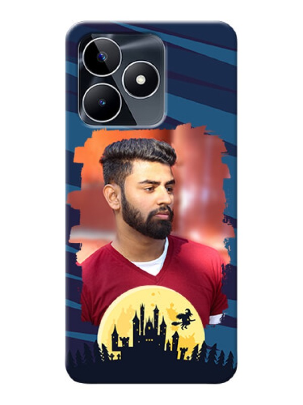 Custom Realme C53 Back Covers: Halloween Witch Design