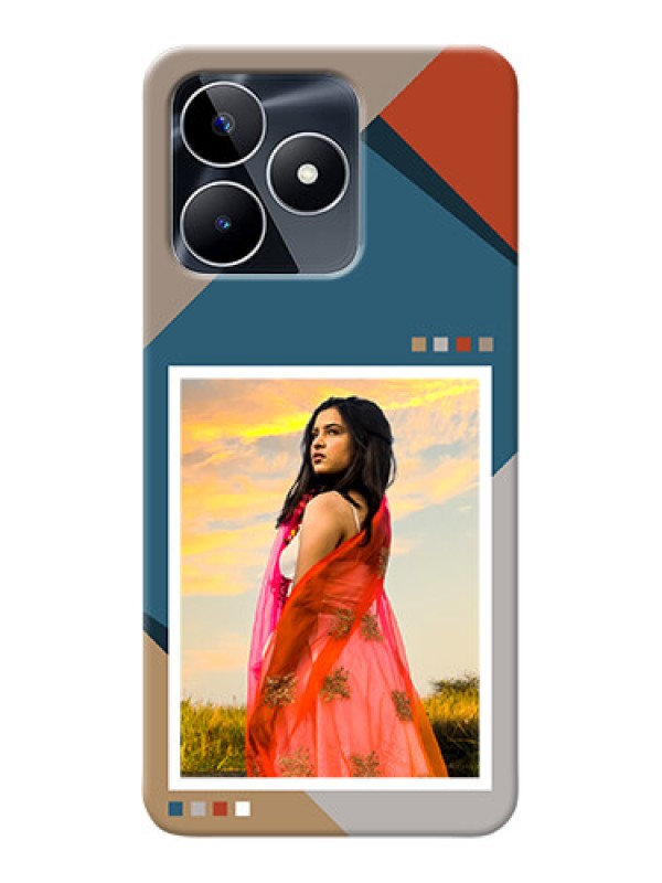 Custom Realme C53 Personalized Phone Case with Retro color pallet Design