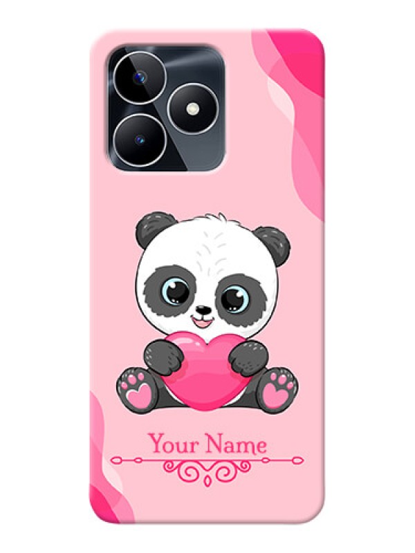 Custom Realme C53 Custom Mobile Case with Cute Panda Design