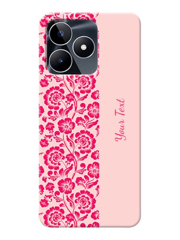 Custom Realme C53 Custom Phone Case with Attractive Floral Pattern Design