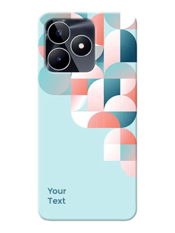 Custom Realme C53 Custom Phone Case with Stylish Semiwithcircle Pattern Design