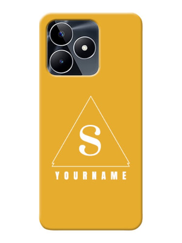 Custom Realme C53 Personalized Phone Case with simple triangle Design